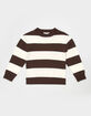 FULL TILT Girls Stripe Oversized Crewneck Sweater image number 2