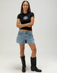 WEST COAST CHOPPERS Stroke Logo Womens Baby Tee image number 4