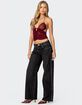 EDIKTED Strappy Ruched Mesh Top image number 4