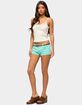 EDIKTED Jagger Low Rise Denim Shorts image number 4