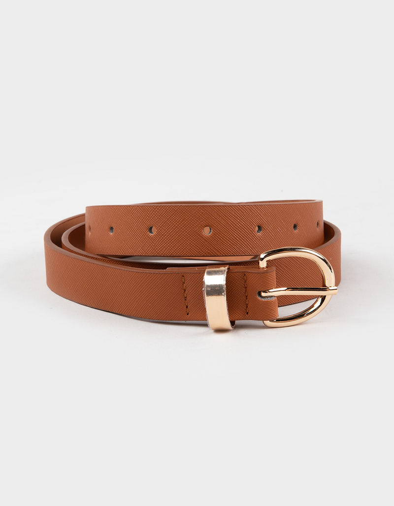 3 Pack Basic Womens Skinny Belts image number 2