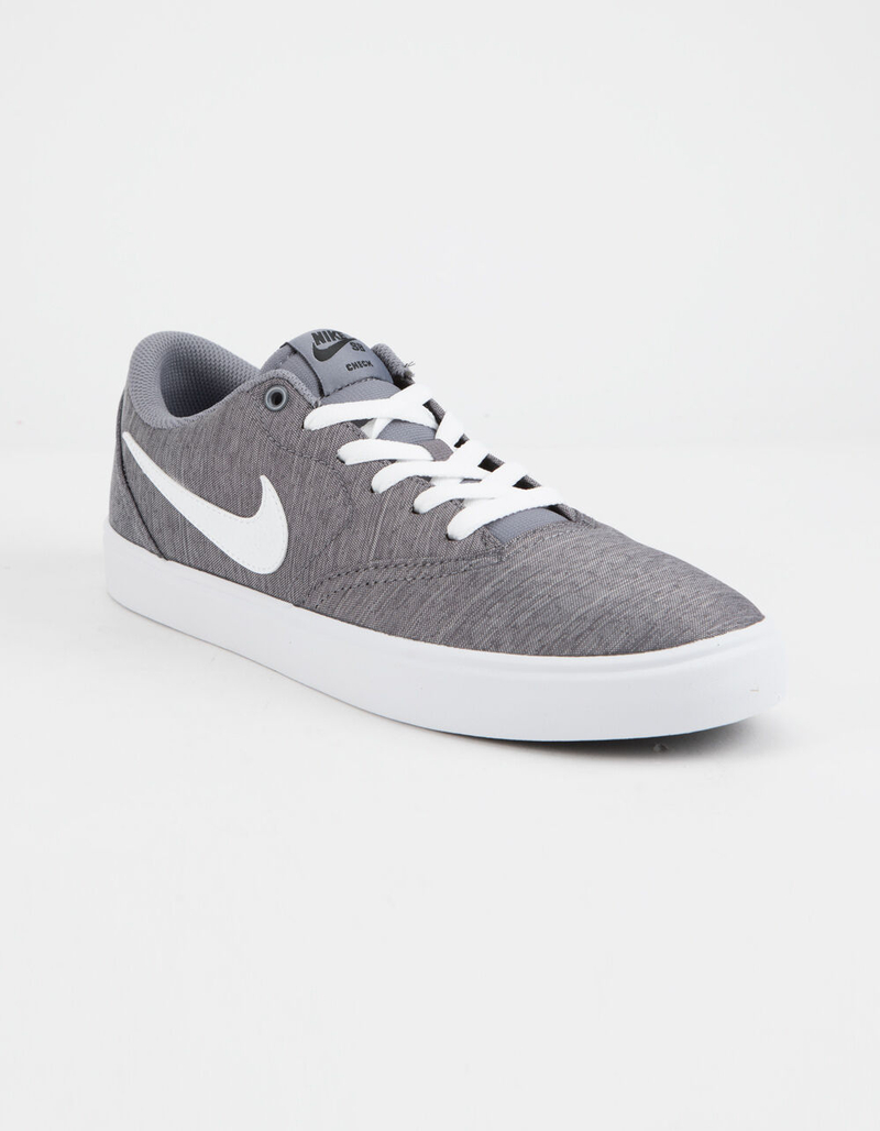 NIKE SB Check Solarsoft Canvas Gunsmoke & White Shoes image number 1