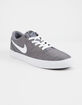 NIKE SB Check Solarsoft Canvas Gunsmoke & White Shoes image number 2
