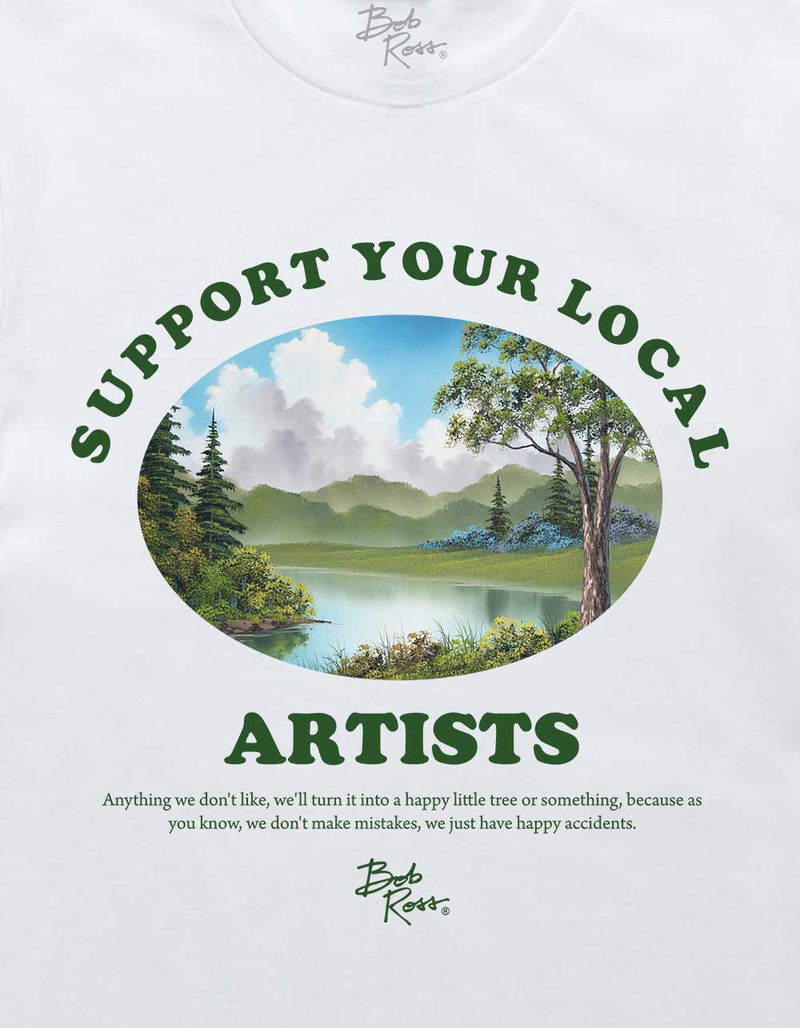 BOB ROSS Support Your Local Artist Unisex Tee image number 1