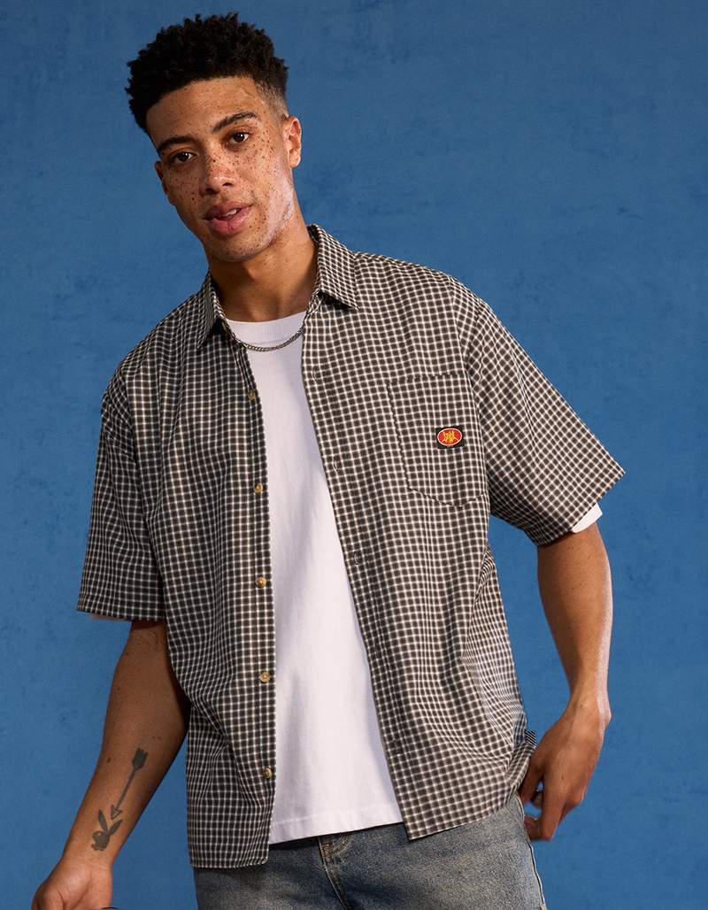 LIRA Plaid Mens Button Up Shirt image number 0