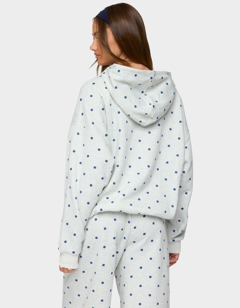 EDIKTED Ny Babe Polka Dot Hoodie image number 2