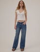 RSQ Womens Low Rise Loose Straight Jeans image number 5