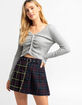 ALMOST FAMOUS Womens Splice Plaid Skirt image number 1
