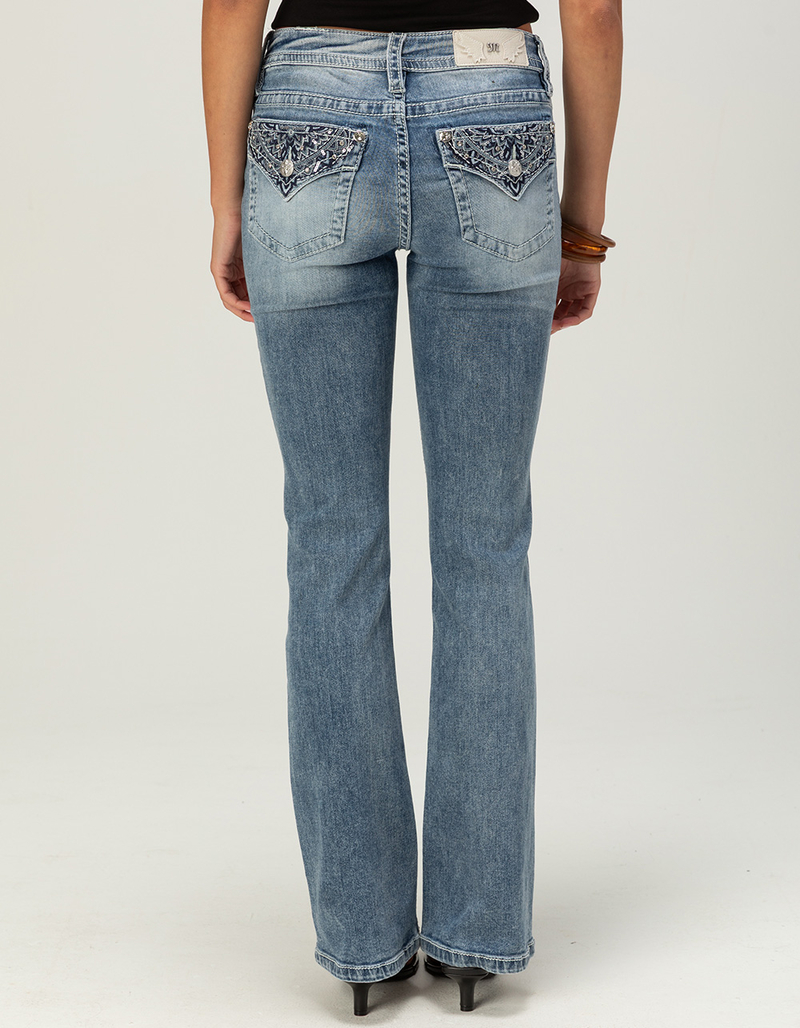 MISS ME Flap Mid Rise Womens Bootcut Jeans image number 1