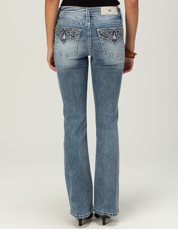 MISS ME Flap Mid Rise Womens Bootcut Jeans Alternative Image