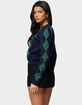 EDIKTED Farren Argyle Cardigan image number 3