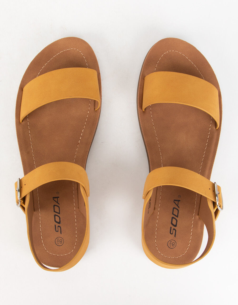 SODA Comfort Ankle Womens Mustard  Sandals image number 4