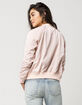 FULL TILT Matte Satin Womens Bomber Jacket image number 3