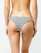 FULL TILT Textured Stripe Black & White Super Cheeky Bikini Bottoms image number 3