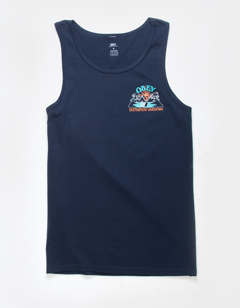 OBEY Destination Unknown Mens Tank Top image number 1
