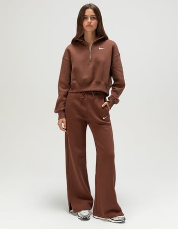 NIKE Sportswear Phoenix Fleece Womens Half-Zip Cropped Sweatshirt Alternative Image