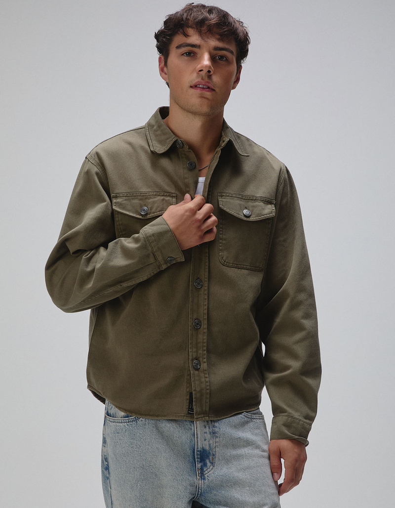 RSQ Mens Twill Overshirt image number 3