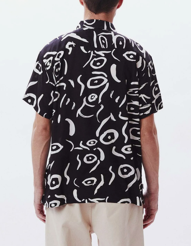 OBEY Scribbles Mens Button Up Shirt image number 4