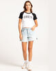 OBEY Stevie Womens Raglan Tee image number 6