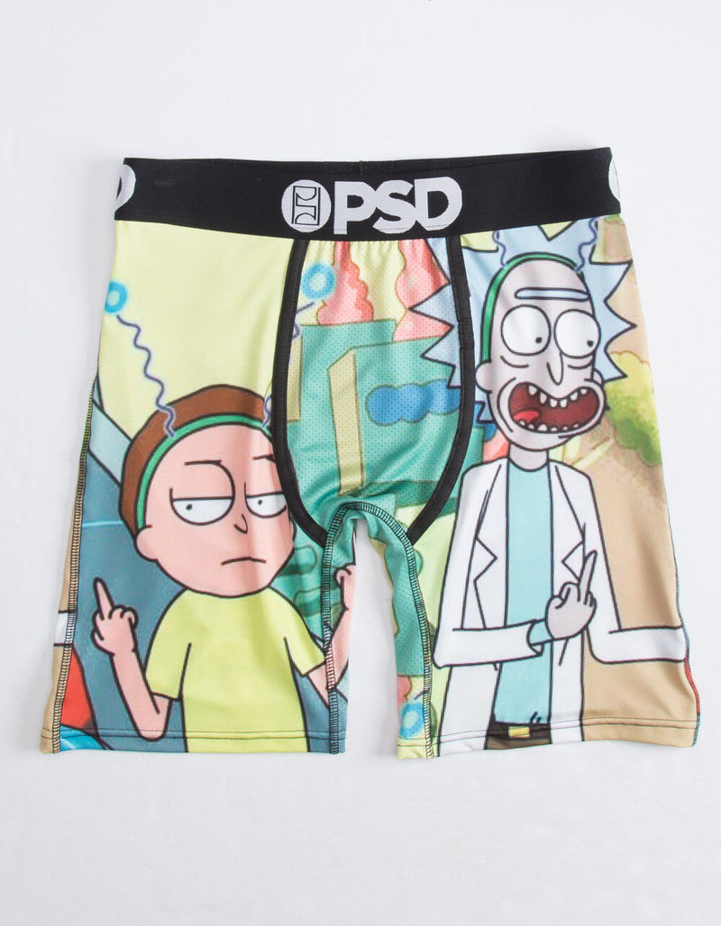 PSD Rick and Morty 2 Birds Mens Boxer Briefs image number 0