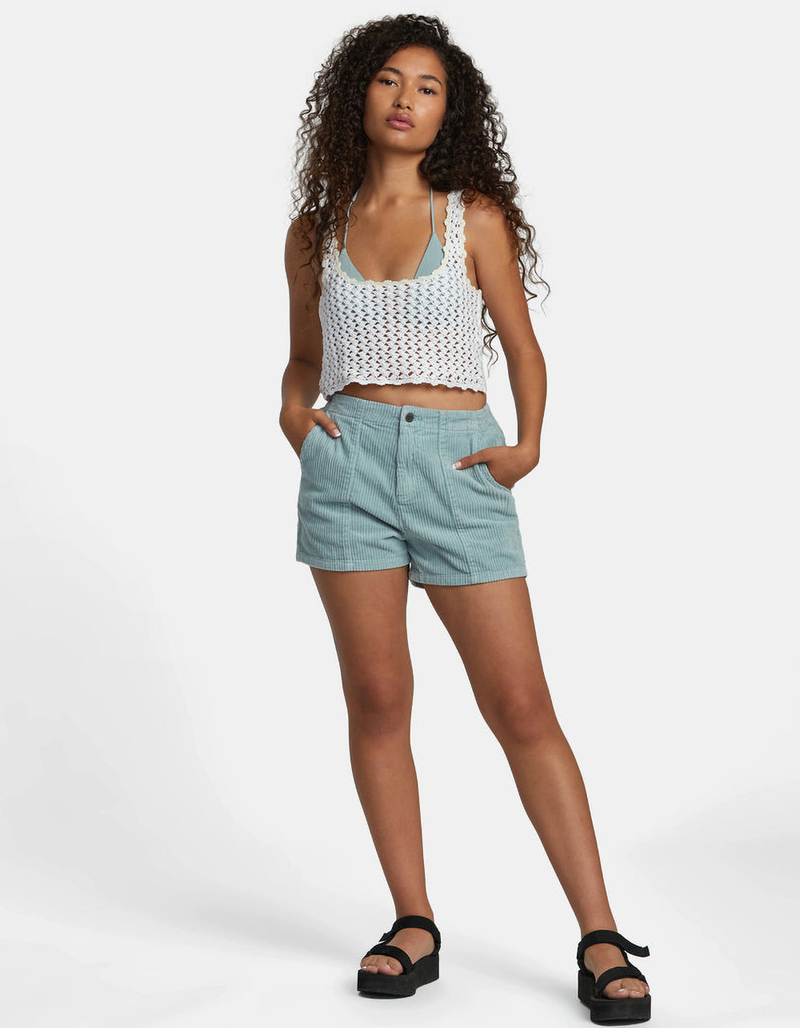 RVCA Railed Crochet Womens Crop Tank Top image number 4