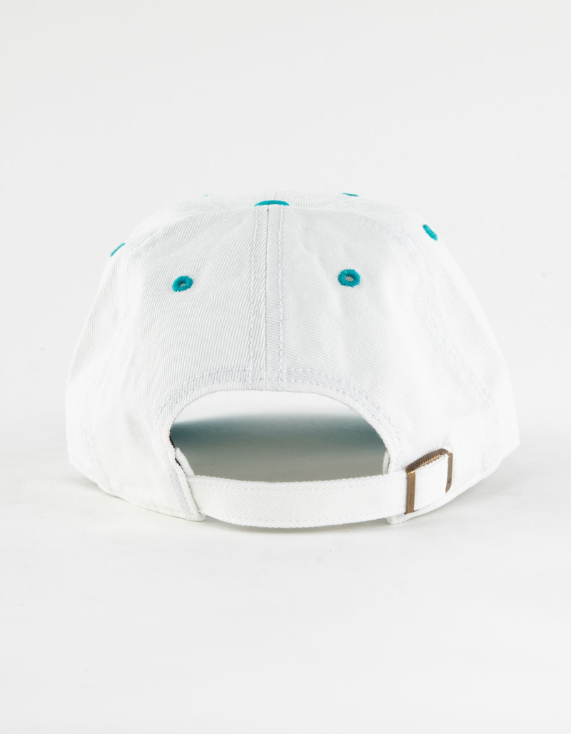 47 BRAND Miami Marlins Cooperstown Double Header Diamond '47 Clean Up Strapback Hat image number 2