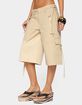 EDIKTED Avelisse Cotton Cargo Bermuda Shorts image number 2