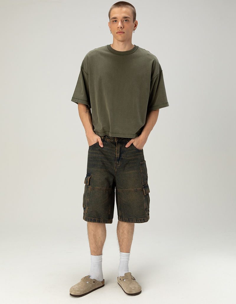 RSQ Mens Baggy Cargo Jorts image number 7