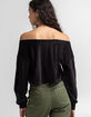 ADIDAS Velour Off Shoulder Top image number 3