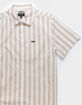 BRIXTON Charter Stripe Mens Button Up Shirt image number 3