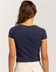 FIVESTAR GENERAL CO. London Womens Crop Ringer Baby Tee image number 4