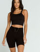 FULL TILT Lace Up Womens Biker Shorts image number 1