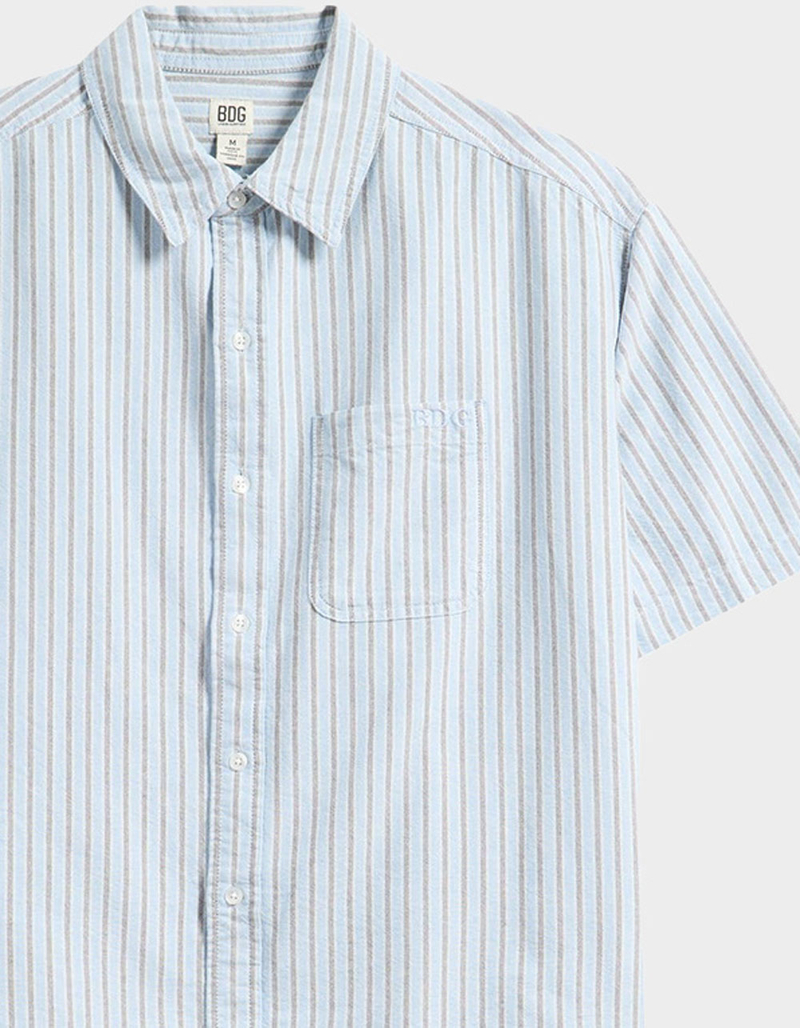 BDG Urban Outfitters Stripe Mens Boxy Button Up Shirt image number 1