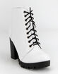 SODA Lace Up Womens Heeled Booties image number 1
