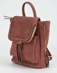 VIOLET RAY Kendall Floral Perforated Rust Mini Backpack image number 2
