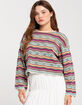 ROXY Salt Siren Womens Crop Bell Sleeve Sweater image number 1