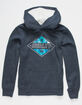 HURLEY Sherpa Lined Boys Navy Hoodie image number 1