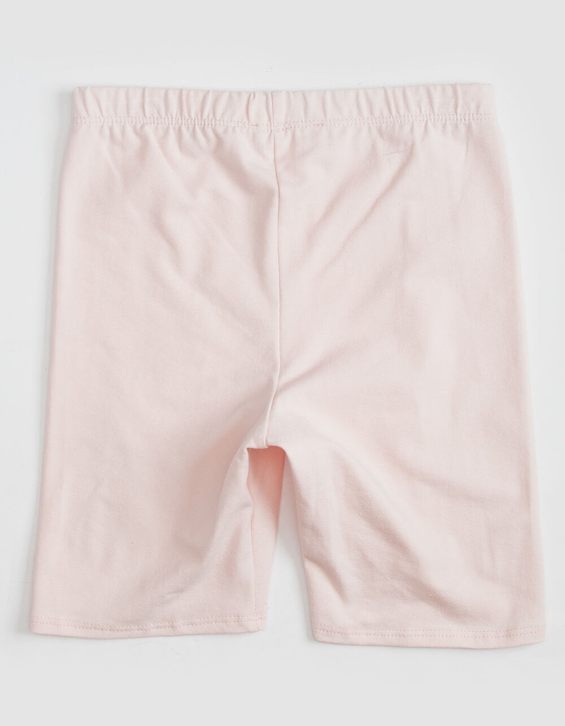 WHITE FAWN Solid Girls Light Pink Bike Shorts image number 1