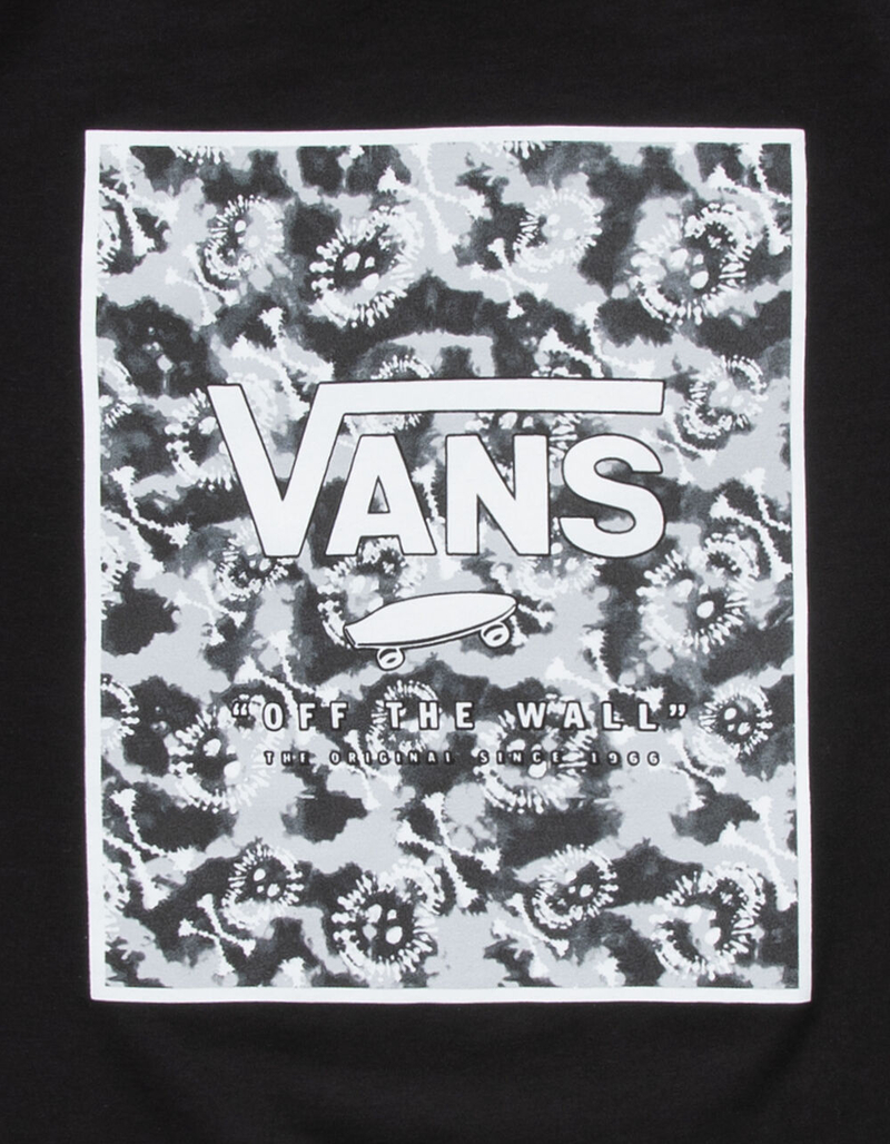 VANS Full Patch Tie-Dye Skull Little Boys T-Shirt (4-7) image number 1