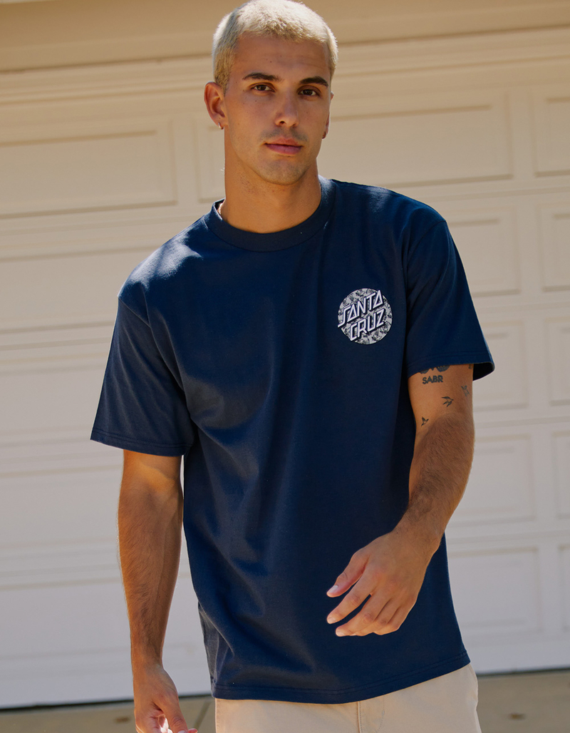 SANTA CRUZ Skeleton Fill Dot Mens Tee image number 5