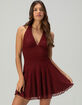 COTTON CANDY LA Lace Halter Womens Dress image number 1