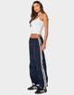 EDIKTED Bow Stripe Nylon Track Pants image number 2