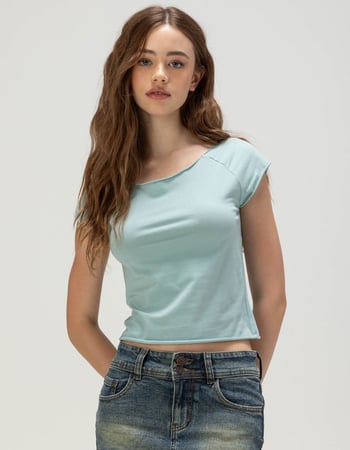 TILLYS Raw Edge Womens Tee Primary Image