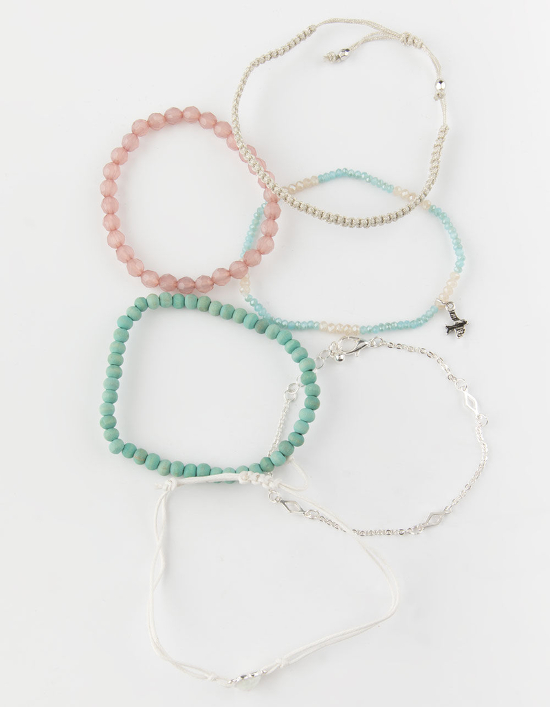 FULL TILT 6 Pack Bird & Heart Bracelets image number 0