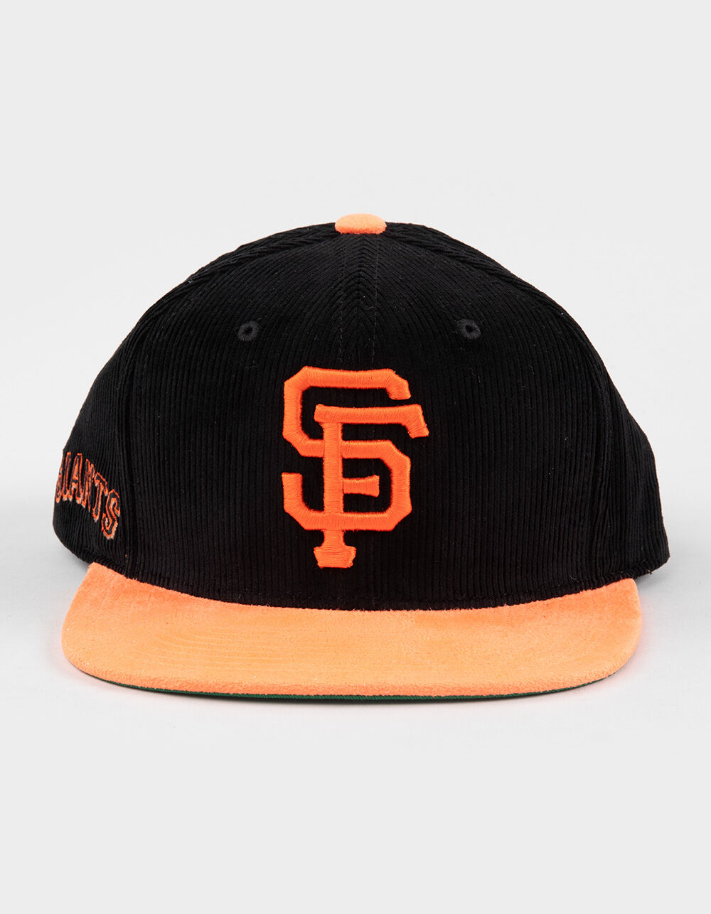 MITCHELL & NESS San Francisco Giants Corduroy Snapback Hat - BLACK