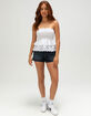 RSQ Womens Smocked Eyelet Tube Top image number 2