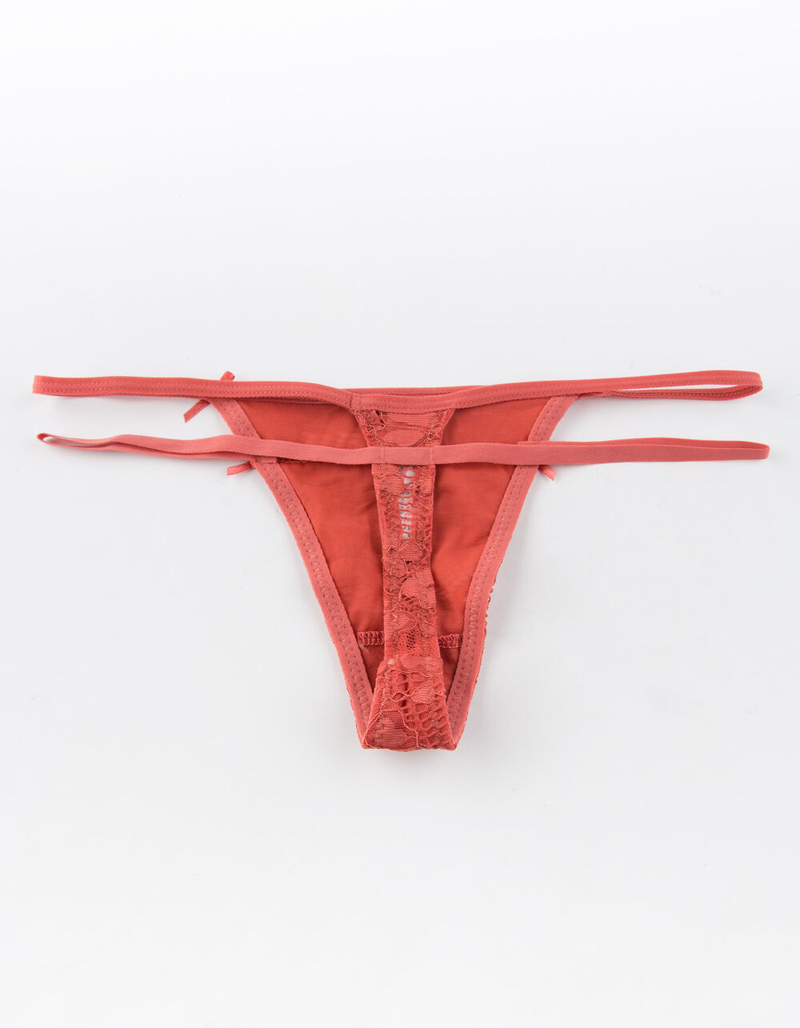 FULL TILT In My Feelings Red Thong image number 1