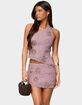 EDIKTED Astrid Beaded Backless One Shoulder Top image number 1