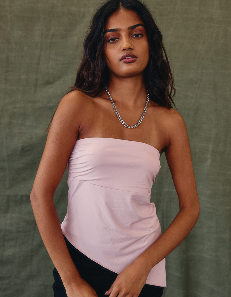 WEST OF MELROSE Asymmetrical Womens Tube Top image number 1