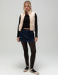 RSQ Womens Nylon Sherpa Vest image number 2